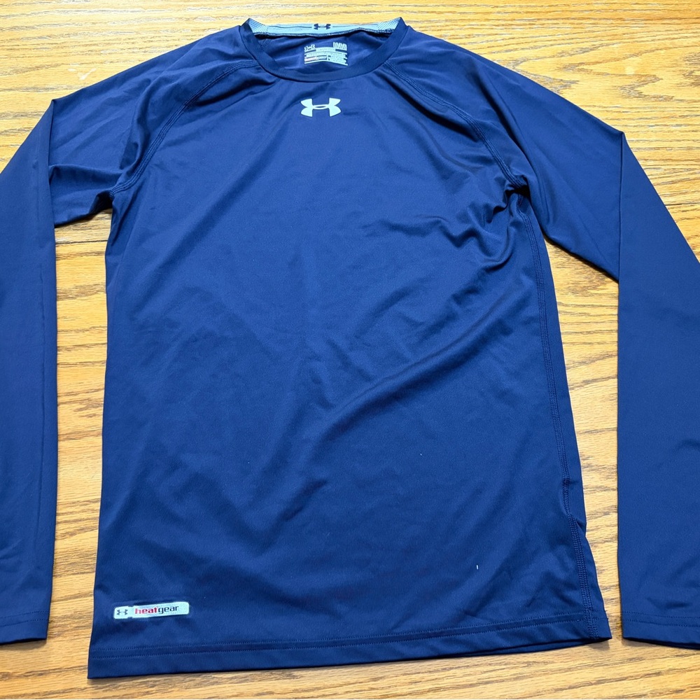 LG kids Navy Long Sleeve compression Shirt
